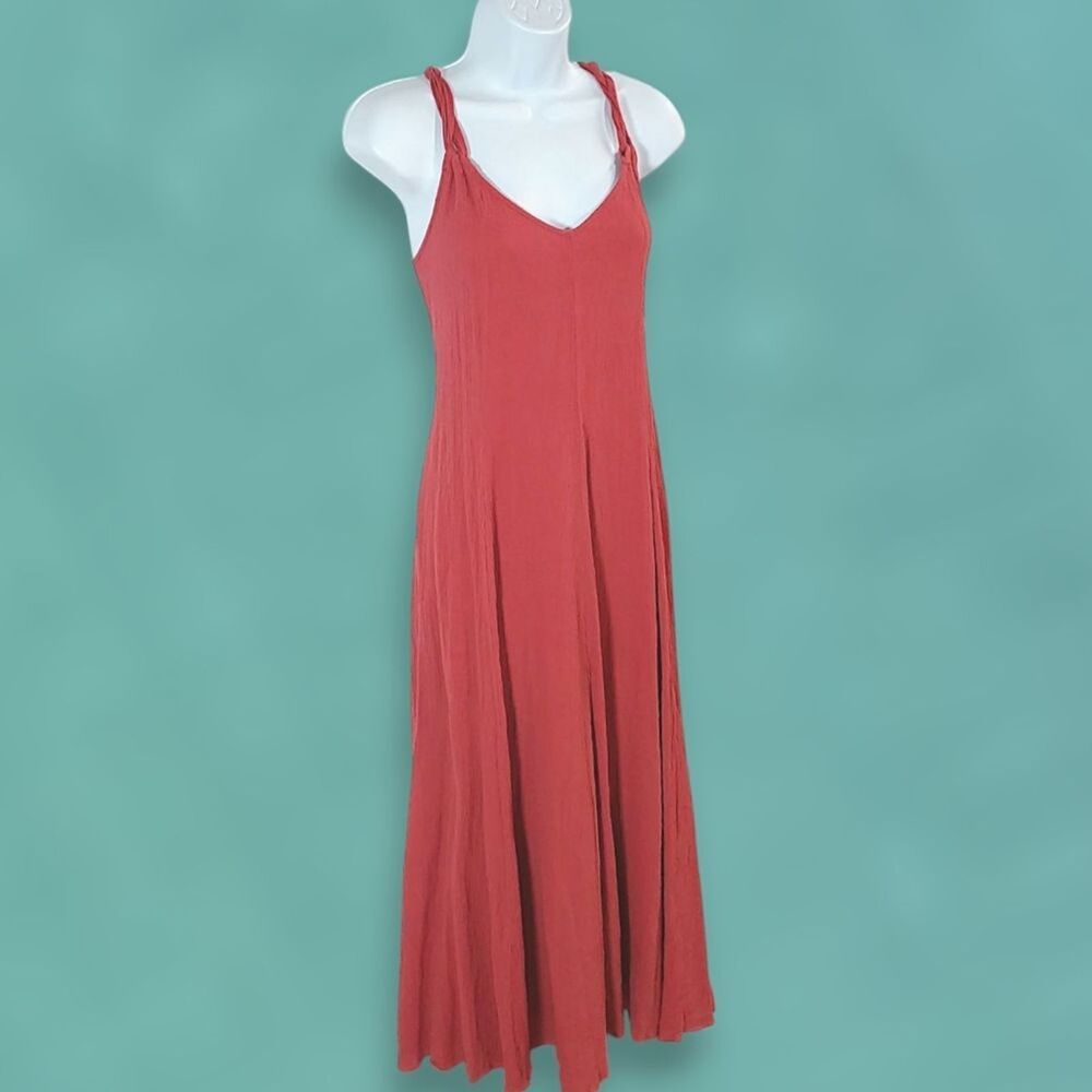 Garnet Hill Cotton Maxi Dress Petites Size Small